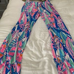 LILLY PULITZER GEORGIA MAE PALAZZO PANTS (COLOR-BLUE AND PINK) 👖